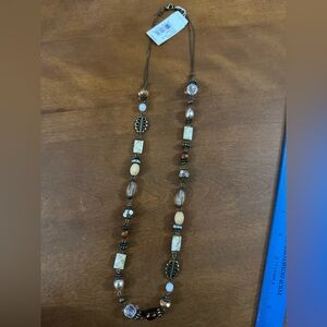 Napier Earthy Tones Beaded Necklace